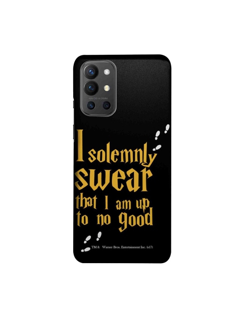 

CelfieDesign Black & Mustard Yellow Solemnly Swear Typography OnePlus 9R Slim Back Cover