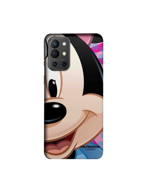 

CelfieDesign Beige & Black Zoom Up Minnie Cartoon Characters OnePlus 9R Slim Back Cover