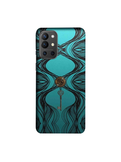 

CelfieDesign Blue & Black Gauri Khan Hanging Key OnePlus 9R Back Case