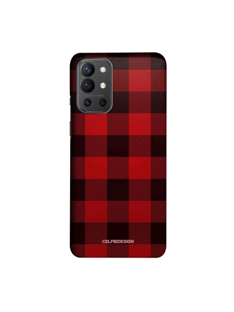 

CelfieDesign Red & Black Checkmate OnePlus 9R Back Case
