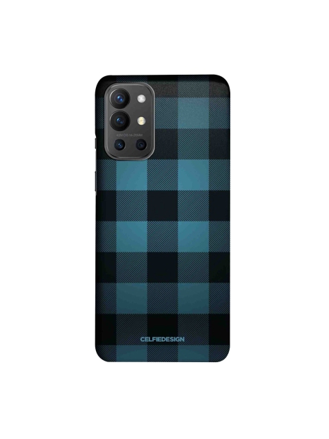 

CelfieDesign Blue & Black Checkmate OnePlus 9R Back Case