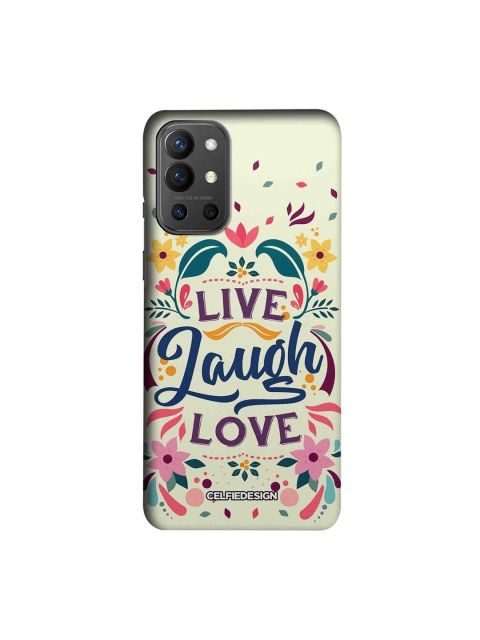 

CelfieDesign Multicoloured Live Laugh Love OnePlus 9R Back Case, Multi