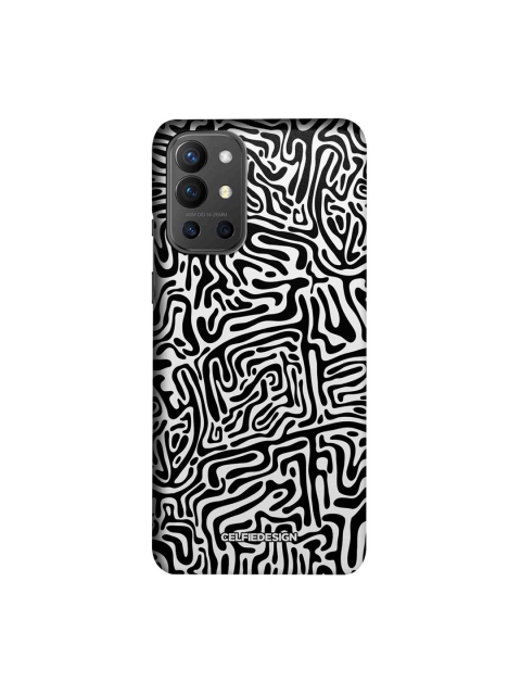 

CelfieDesign Black & White Maze Abstract OnePlus 9R Back Case