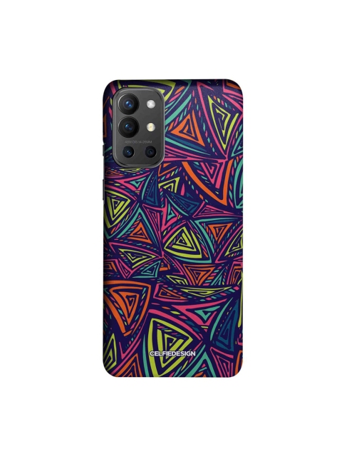 

CelfieDesign Multicoloured Neon Angles OnePlus 9R Back Case, Multi