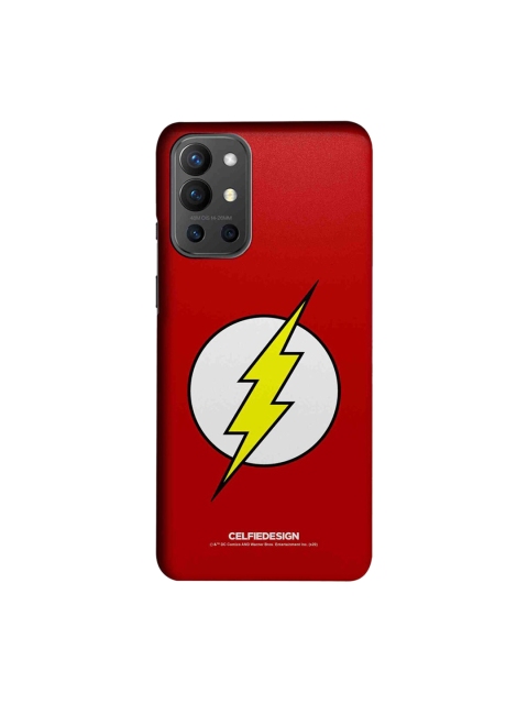 

CelfieDesign Maroon & White Logo Flash OnePlus 9R Back Case
