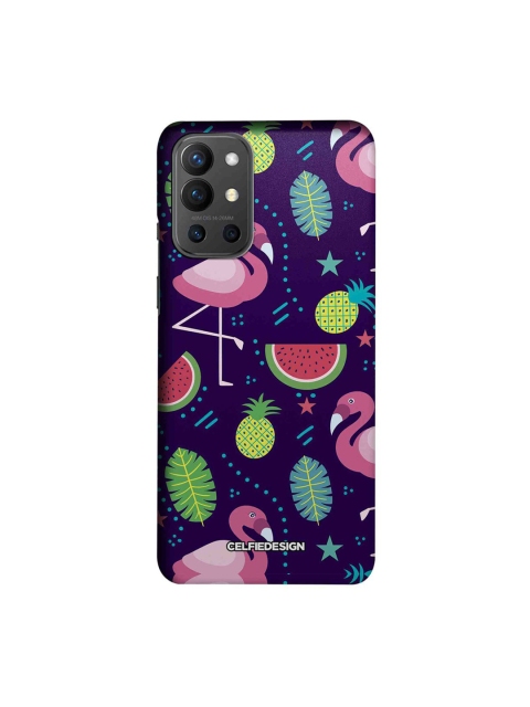 

CelfieDesign Multicoloured Flamingo OnePlus 9R Back Case, Multi