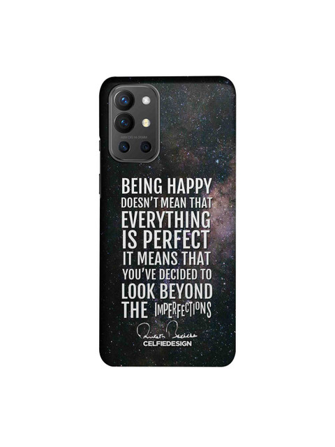 

CelfieDesign Multicoloured Being Happy AB Quotes - Slim Case for OnePlus 9R, Multi