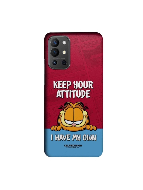 

CelfieDesign Red & Blue Attitude Garfield Slim Case for OnePlus 9R