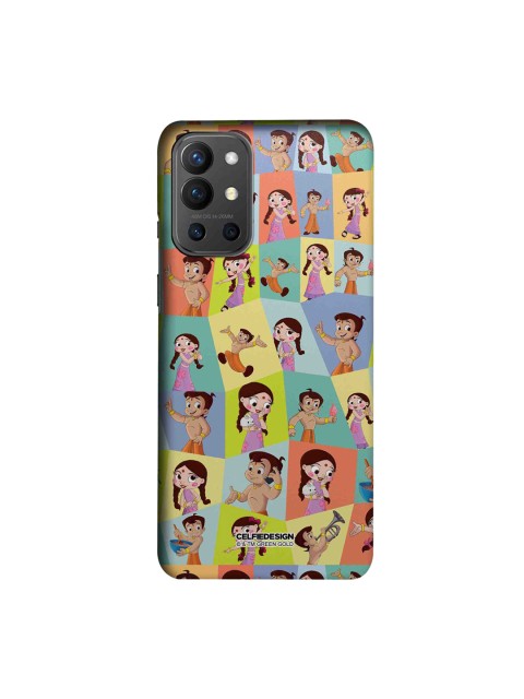 

CelfieDesign Faces Of Bheem And Chutki Slim Case for OnePlus 9R, Multi