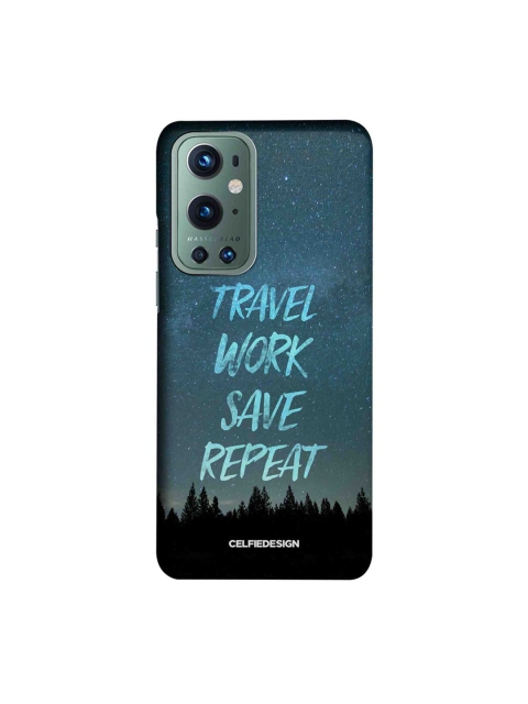 

CelfieDesign Multicoloured Travel Work Save Repeat OnePlus 9 Pro Slim Case, Multi