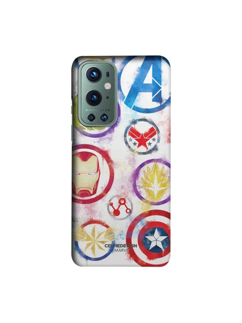 

CelfieDesign Multicolored Avengers Icons Graffiti Printed OnePlus 9 Pro Back Case, Multi