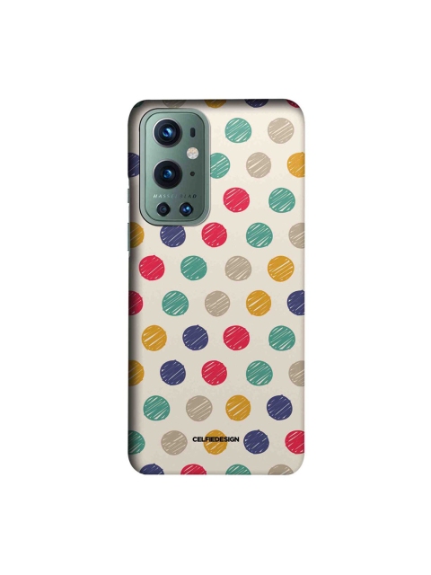 

CelfieDesign Polka Dot Printed OnePlus 9 Pro Slim Back Case, Multi
