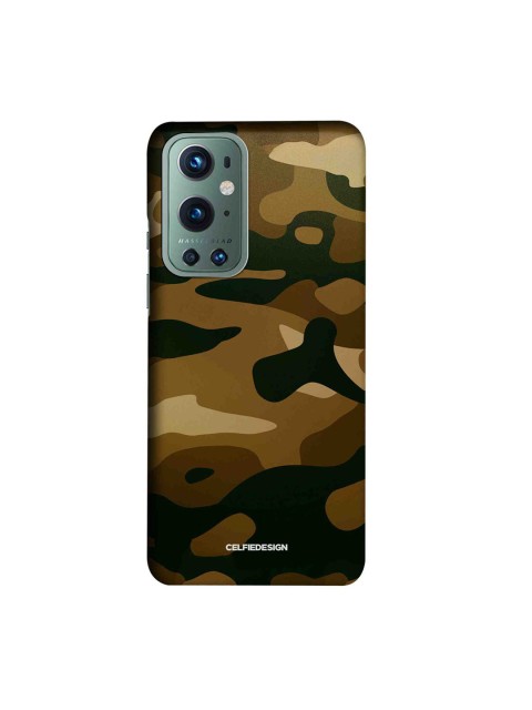 

CelfieDesign Brown & Black Camo Field Drab Slim Case OnePlus 9 Pro Back Cover