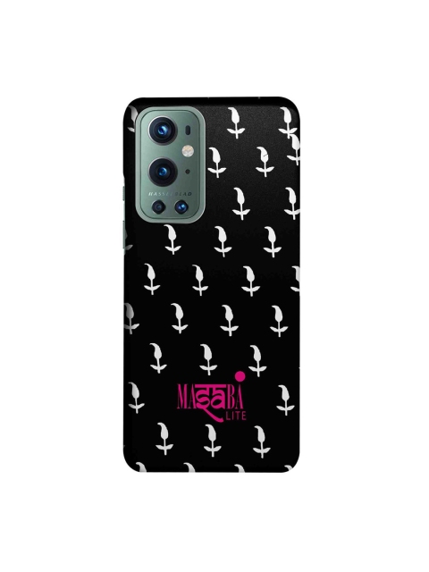 

CelfieDesign Black & White Masaba Leaf Motif Print OnePlus 9 Pro Back Case