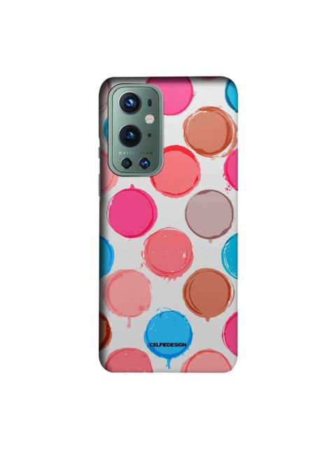 

CelfieDesign Multi-Coloured Polka Dot Canvas OnePlus 9 Pro Slim Back Case