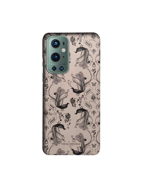 

CelfieDesign Payal Singhal Blush Arabic Jannat Printed OnePlus 9 Pro Slim Back Case, Beige
