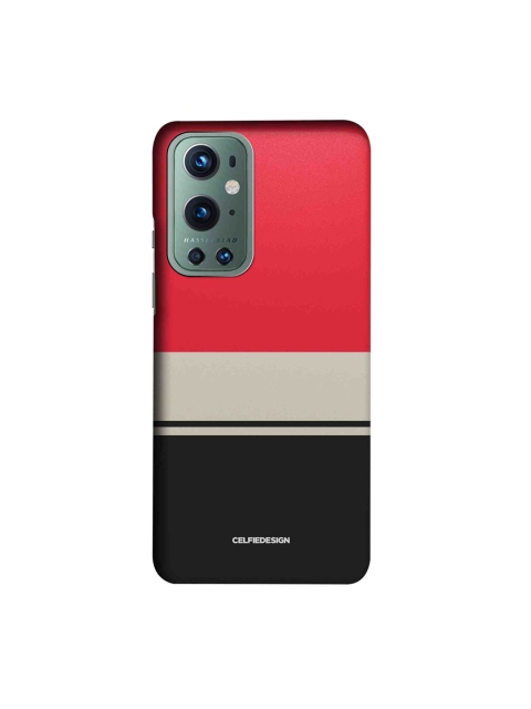 

CelfieDesign Red & Black Racecar Stripes OnePlus 9 Pro Back Case