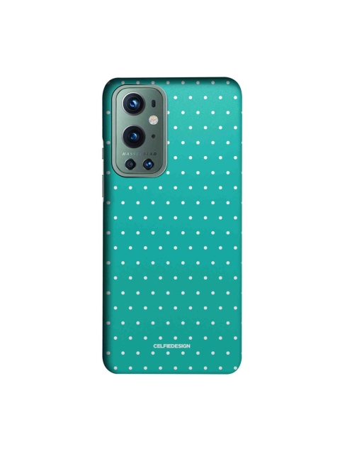 

CelfieDesign Teal Blue Polka Dot OnePlus 9 Pro Slim Back Case