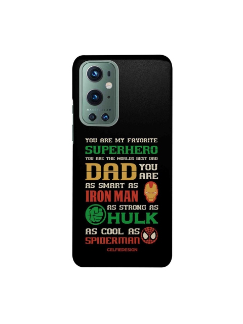 

CelfieDesign Multi-Coloured Superhero Dad OnePlus 9 Pro Slim Back Case