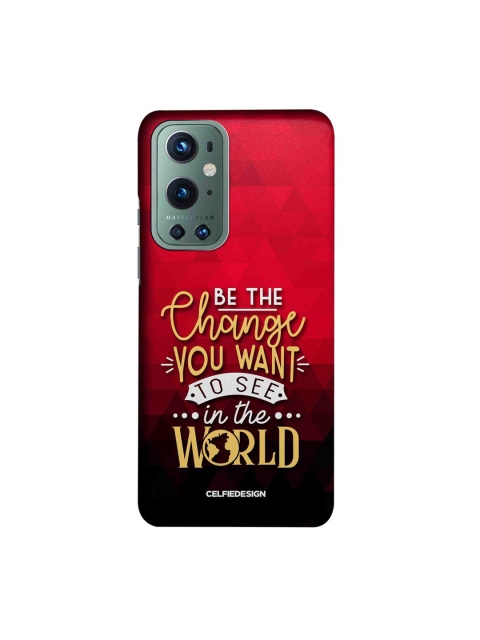 

CelfieDesign Red Be The Change Printed Slim Case For OnePlus 9 Pro