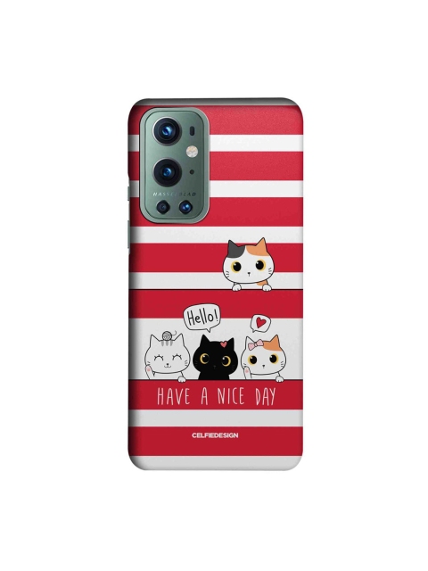 

CelfieDesign Red & White Kitty Love OnePlus 9 Pro Back Case