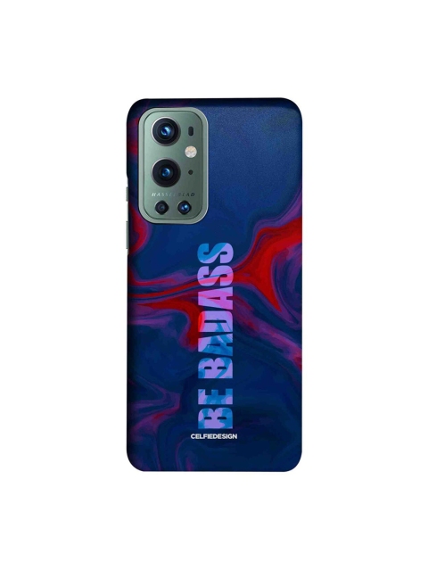 

CelfieDesign Blue & Red Be Badass Slim Case OnePlus 9 Pro Back Cover