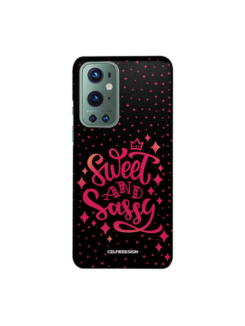 

CelfieDesign Black & Pink Sweet & Sassy Print OnePlus 9 Pro Back Case