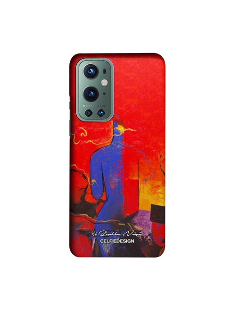 

CelfieDesign Red & Blue Abstract Printed OnePlus 9 Pro Slim Back Case