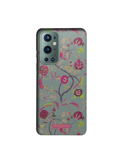 

CelfieDesignTurquoise Blue Payal Singhal Chintz Print Slim Back Case for OnePlus 9 Pro, Turquoise blue