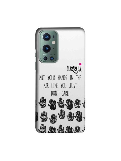 

CelfieDesign Masaba Hands Up Printed OnePlus 9 Pro Slim Back Case, White