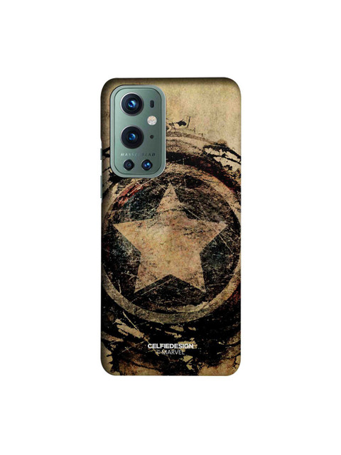

CelfieDesign Black & Beige Symbolic Captain Shield OnePlus 9 Pro Back Case