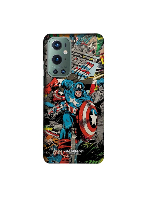 

CelfieDesign Multicoloured Comic Captain America Slim Back Case for OnePlus 9 Pro, Multi