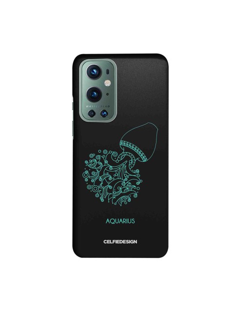 

CelfieDesign Black & Blue Aquarius Print OnePlus 9 Pro Back Case