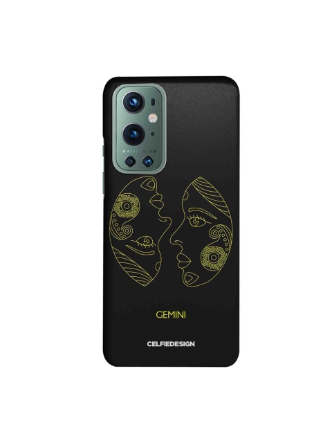 

CelfieDesign Black & Green Gemini Printed OnePlus 9 Pro Back Case