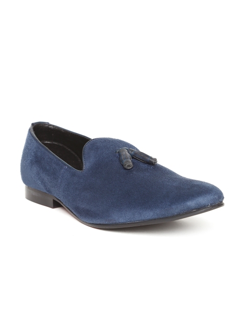 

Franco Leone Men Navy Solid Slip-Ons, Navy blue