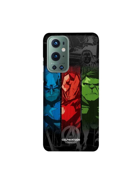 

CelfieDesign Multicoloured Avengers Sketch Slim Back Case for OnePlus 9 Pro, Multi