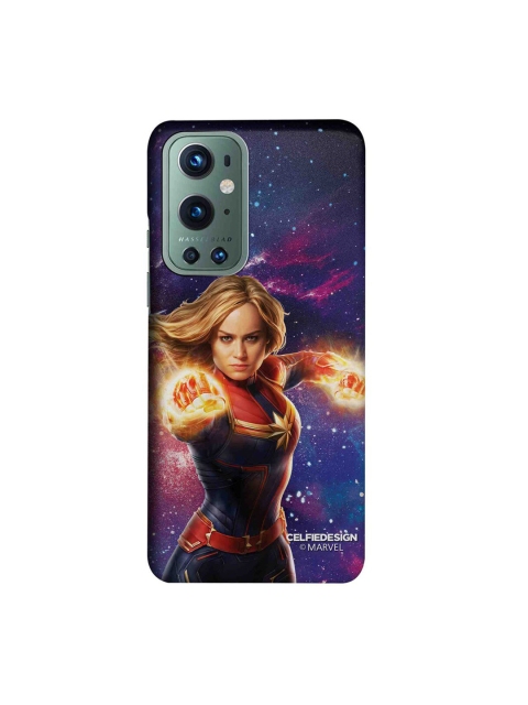 

CelfieDesign Fierce Captain Marvel Printed Slim Case For OnePlus 9 Pro, Blue