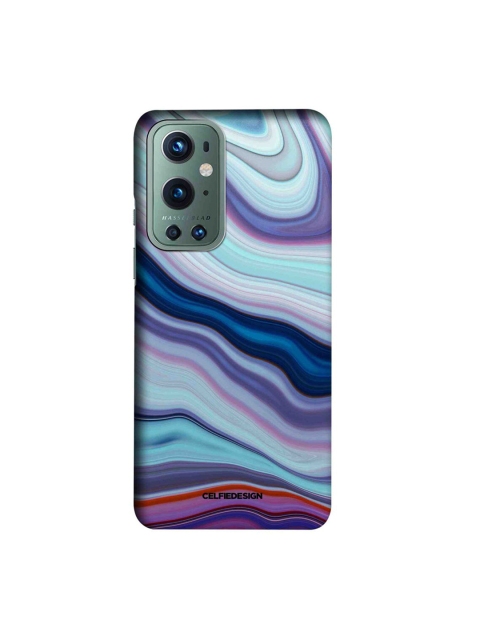 

CelfieDesign Multicoloured Liquid Funk Purple Slim Back Case for OnePlus 9, Multi