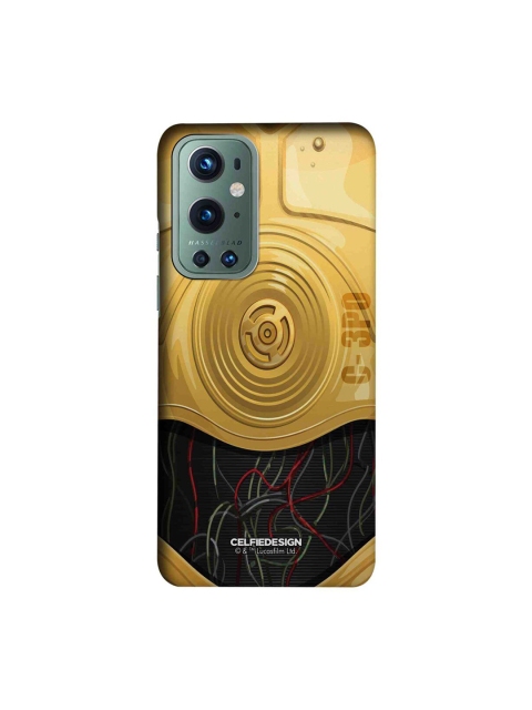 

CelfieDesign Gold-Coloured & Black Attire C3PO Slim Case OnePlus 9 Pro Back Cover