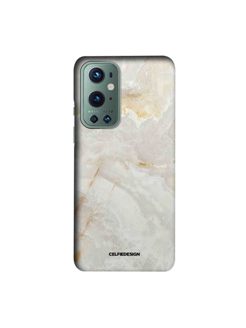 

CelfieDesign Cream Marble Print Slim Back Case for OnePlus 9 Pro