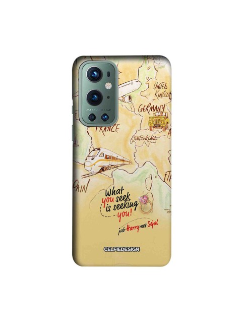 

CelfieDesign Beige & Black What You Seek Is Seeking You OnePlus 9 Pro Slim Back Case