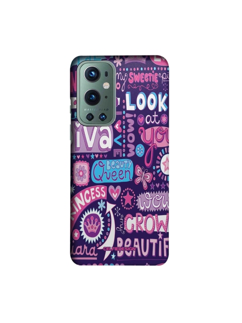

CelfieDesign Purple & White Diva Diaries OnePlus 9 Pro Back Case