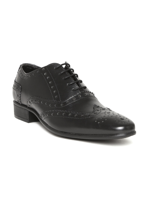 

Franco Leone Men Black Leather Brogues