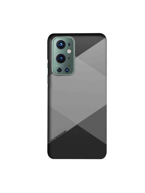 

CelfieDesign Grey & Black Criss Cross OnePlus 9 Pro Back Case