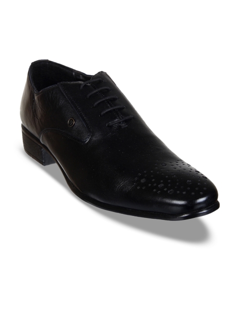 

Franco Leone Men Black Formal Oxfords