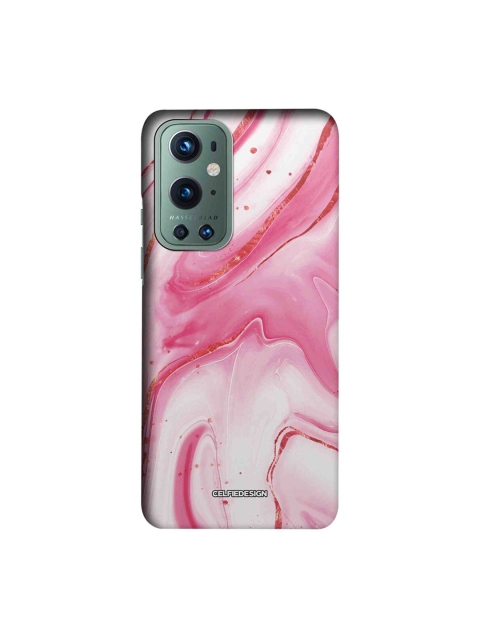 

CelfieDesign White & Pink Marble Mystic Cameo OnePlus 9 Pro Slim Back Case
