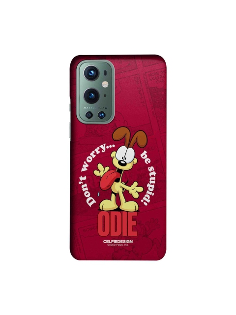 

CelfieDesign Maroon & Brown Odie Dont worry Oneplus 9 Pro Slim Back Case