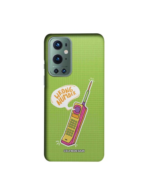 

CelfieDesign Green & Pink Handset Oneplus 9 Pro Slim Back Case