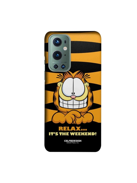 

CelfieDesign Orange & Black Weekend Garfield OnePlus 9 Pro Slim Back Case