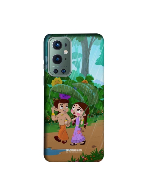 

CelfieDesign Green & Blue Bheem and Chutki In Rainforest Oneplus 9 Pro Slim Back Case
